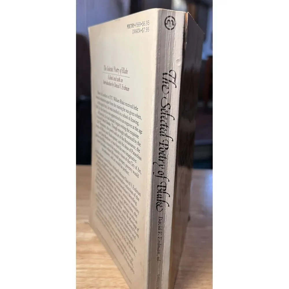The Selected Poetry of Blake edited by‎ David V. Erdman 1981 PB
